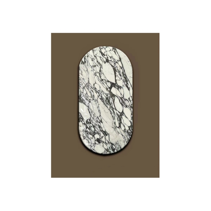 Arabescato Marble Oval Table Top