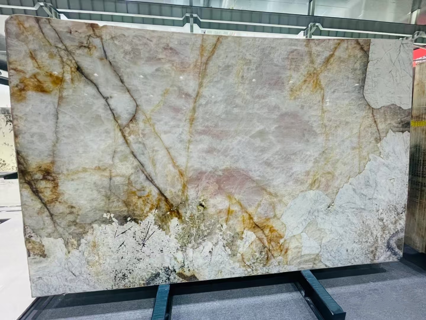 Pink Patagonia Quartzite Slabs For Countertop