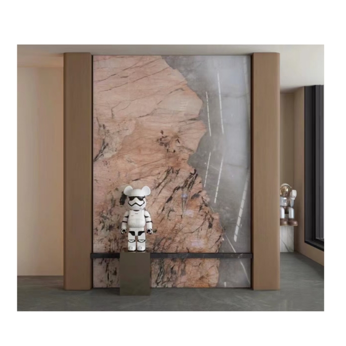 Pink Patagonia Quartzite Background Wall Panel