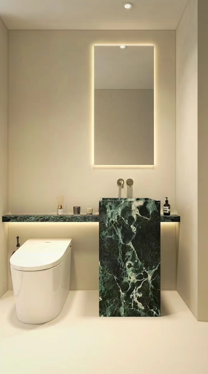 Natural Marble Freestanding Wash Basin Sinks 4