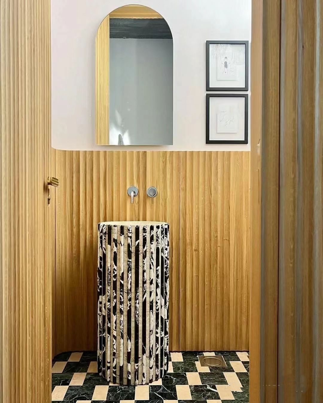 Natural Marble Freestanding Wash Basin Sinks 4