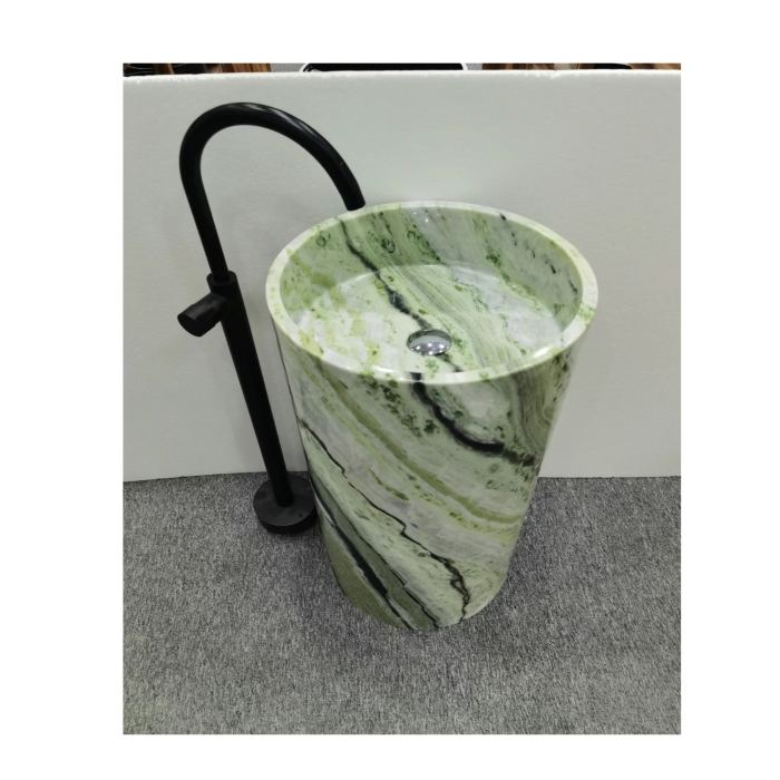 Natural Marble Freestanding Wash Basin Sinks 4