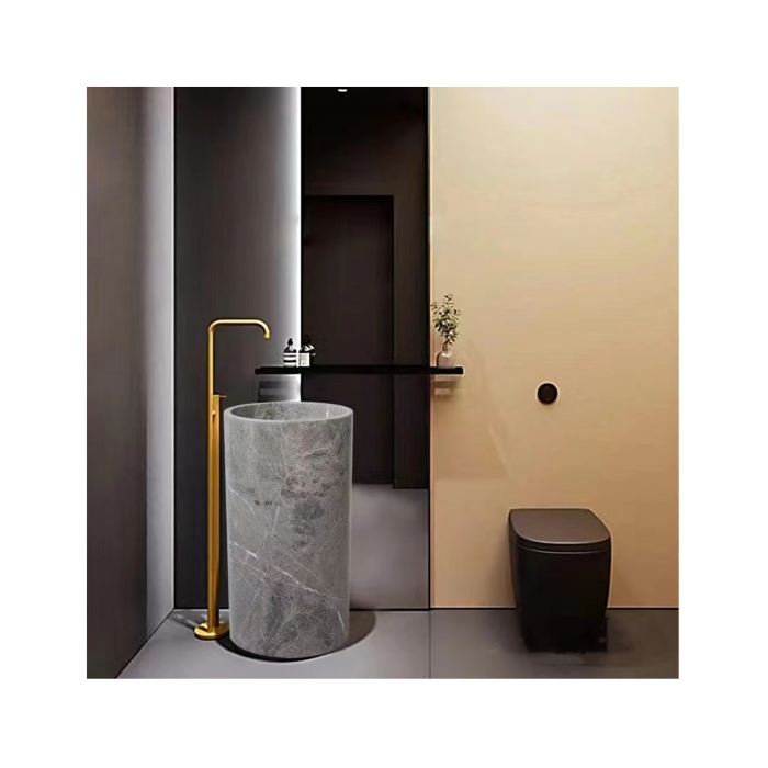 Natural Marble Freestanding Wash Basin Sinks 7