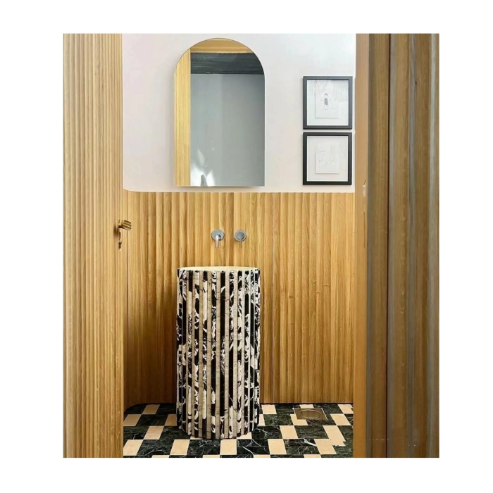 Natural Marble Freestanding Wash Basin Sinks 10