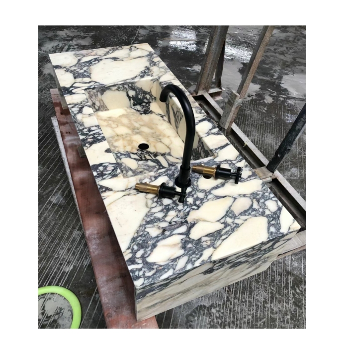 Natural Marble Wash Basin Wall Hung Pedestal Sinks 3