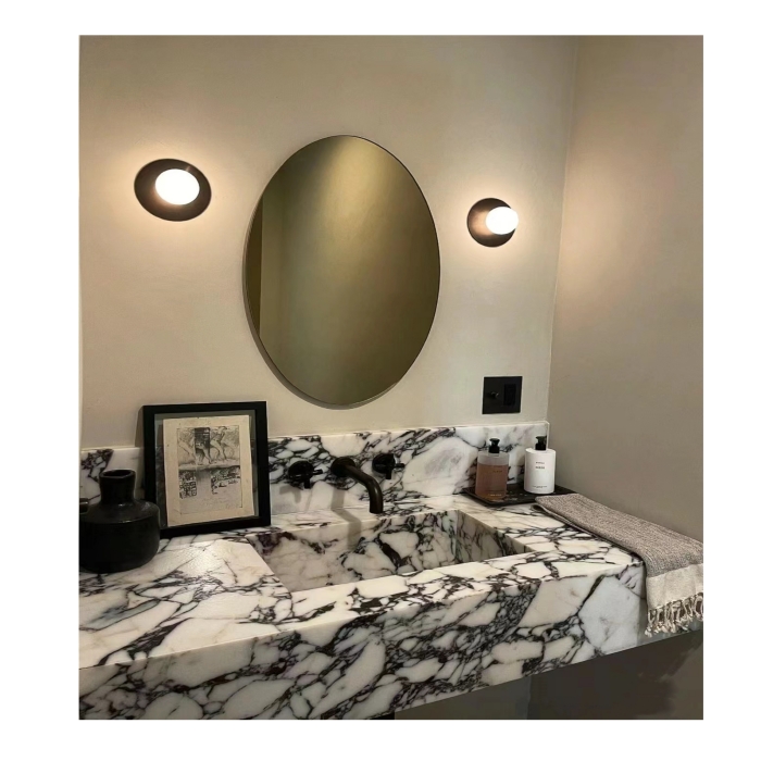 Natural Marble Wash Basin Wall Hung Pedestal Sinks 7