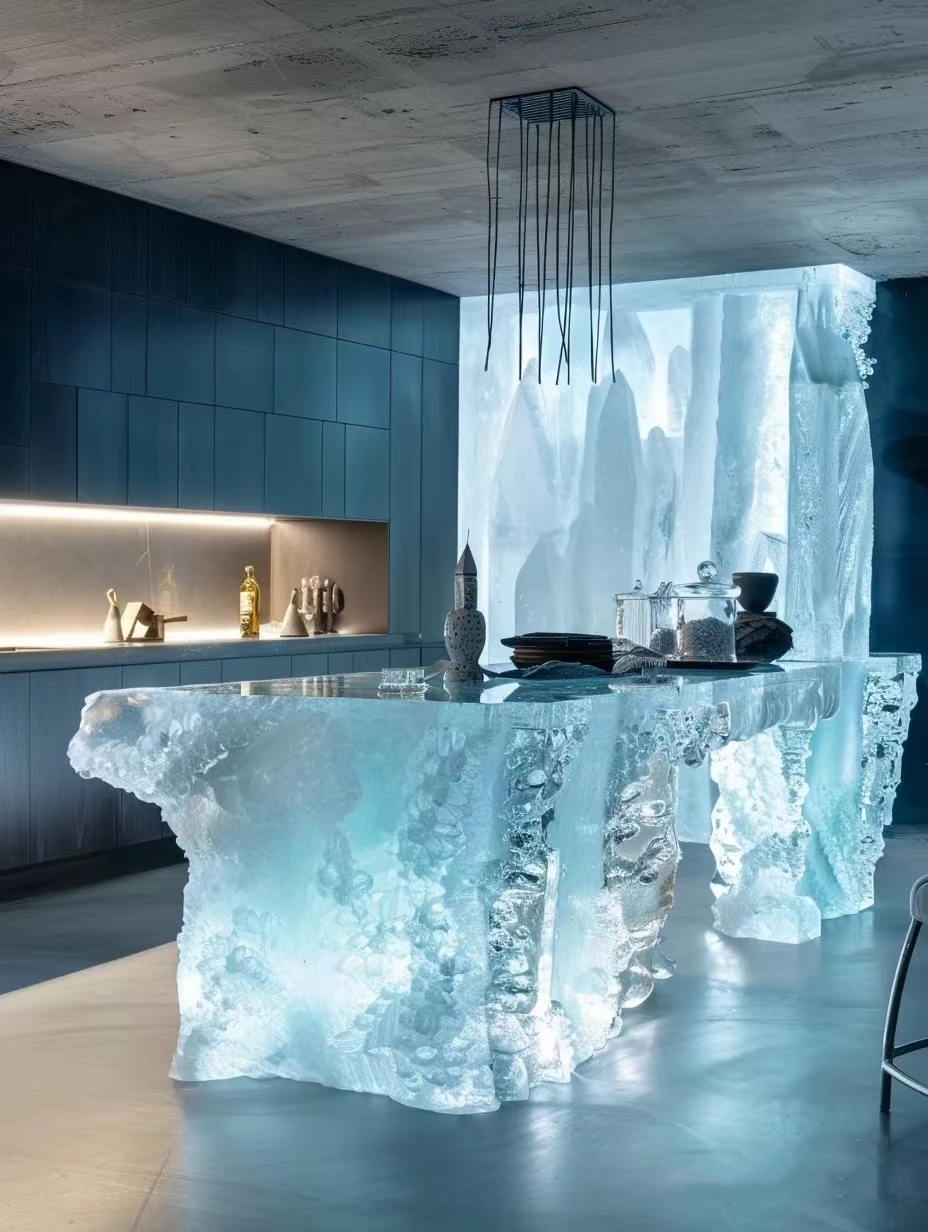 Onyx Backlit Dining Table Back Lighted Marble Stone Island Bar Custom Made Crystal Dining Furniture