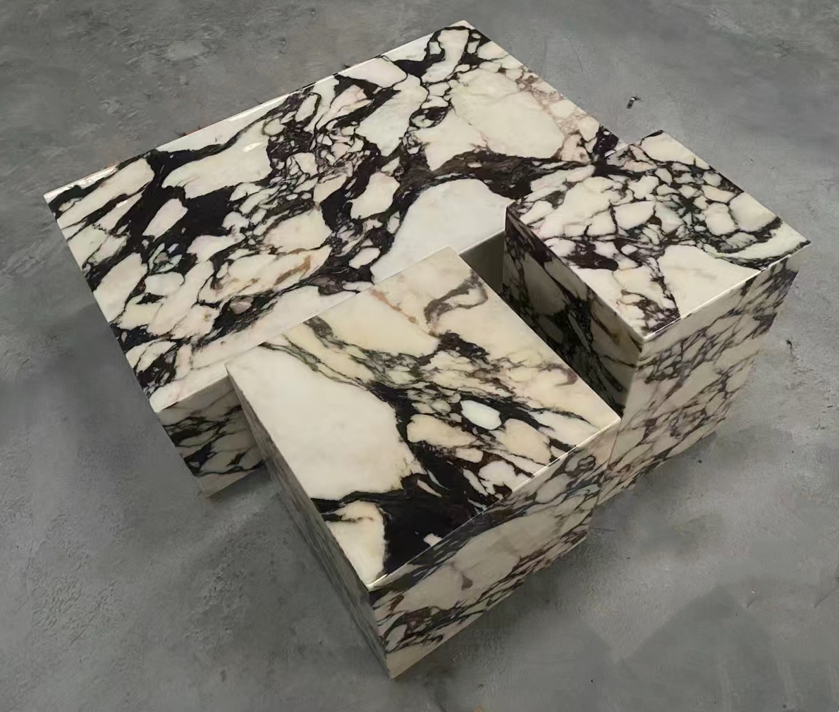 Calacatta Viola Purple Marble Plinth Bulgari Purple Marble Side Table Center Table 13