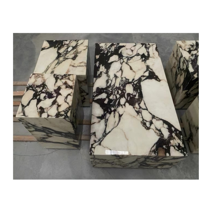 Calacatta Viola Purple Marble Plinth Bulgari Purple Marble Side Table Center Table 3