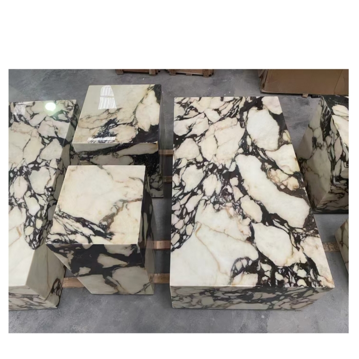 Calacatta Viola Purple Marble Plinth Bulgari Purple Marble Side Table Center Table 6