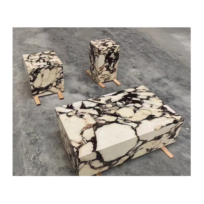 Calacatta Viola Purple Marble Plinth Bulgari Purple Marble Side Table Center Table 7