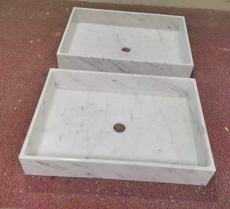 Natural Marble Wash Basin Vanity Top Sinks Countertop Washbasin 5