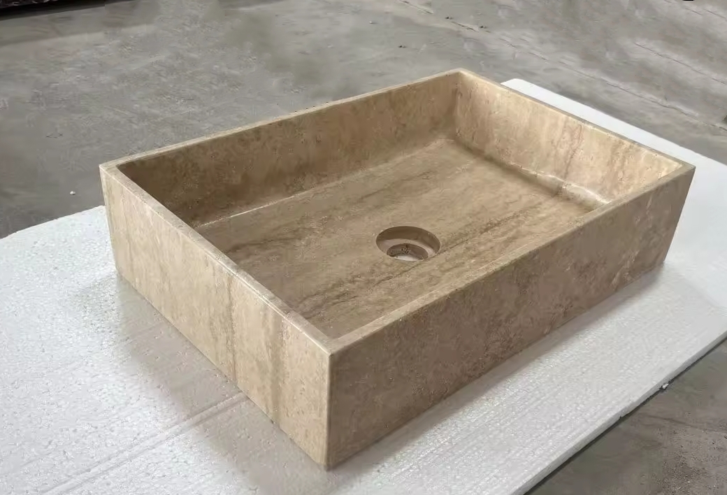 Natural Marble Wash Basin Vanity Top Sinks Countertop Washbasin 5