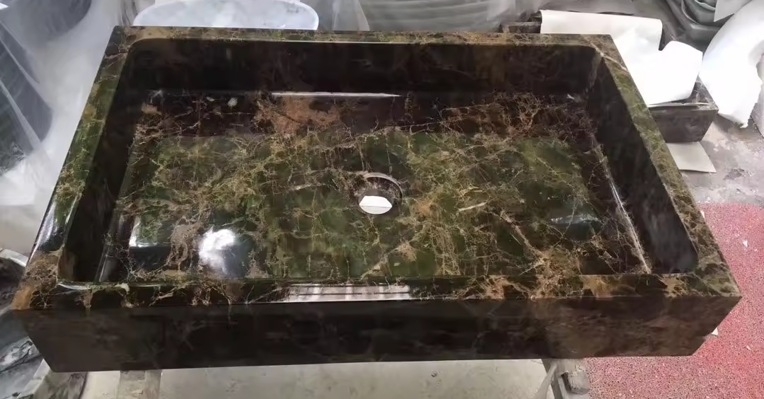 Natural Marble Wash Basin Vanity Top Sinks Countertop Washbasin 5