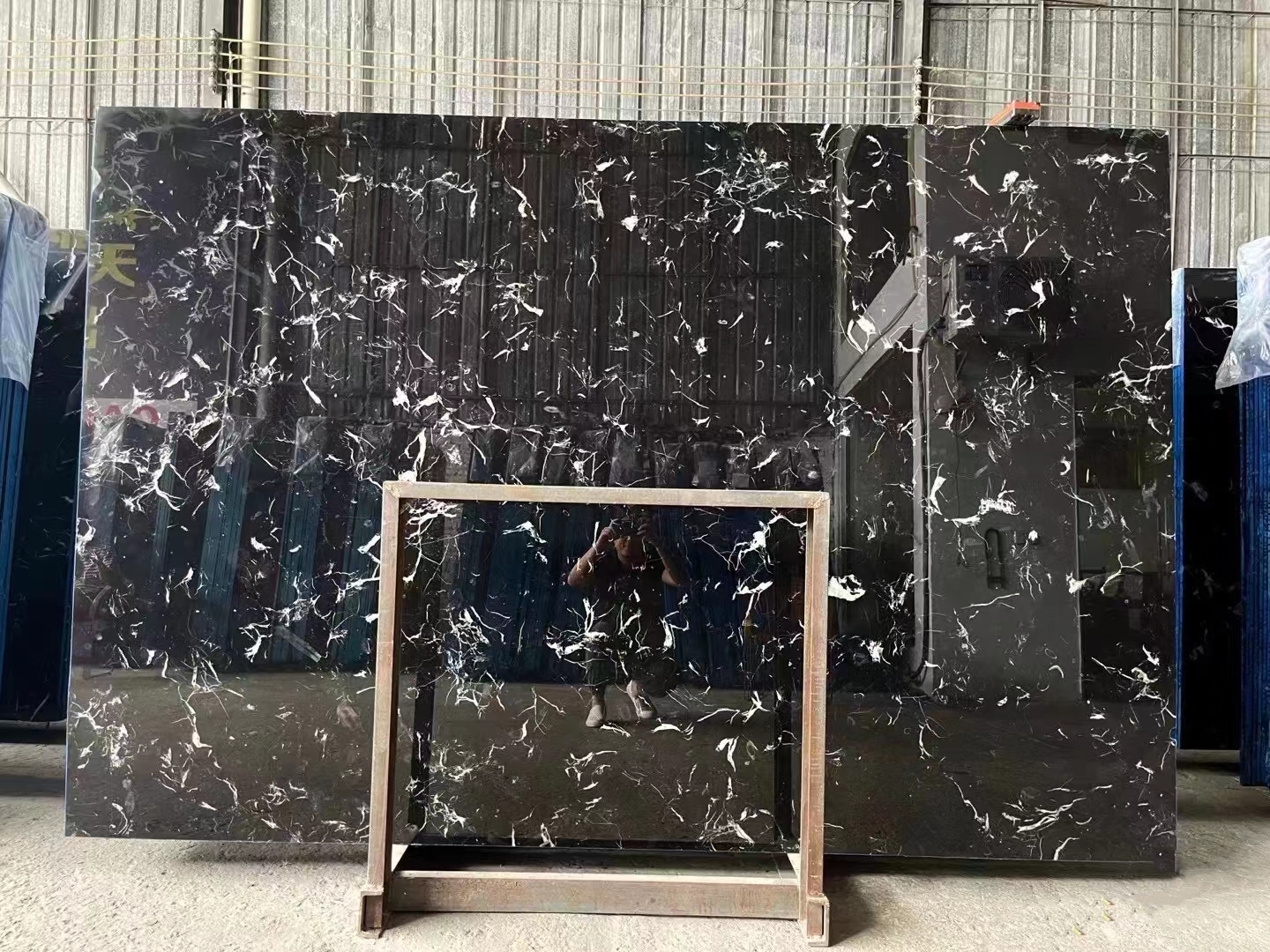 Ice Black Marble Slabs
