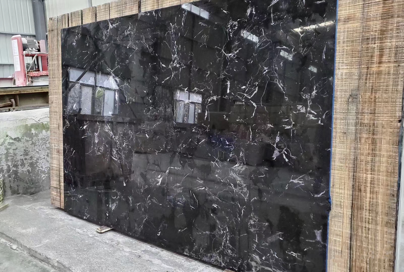 Ice Black Marble Slabs