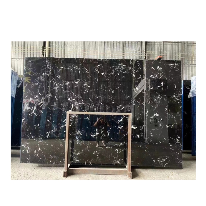 Ice Black Marble Slabs