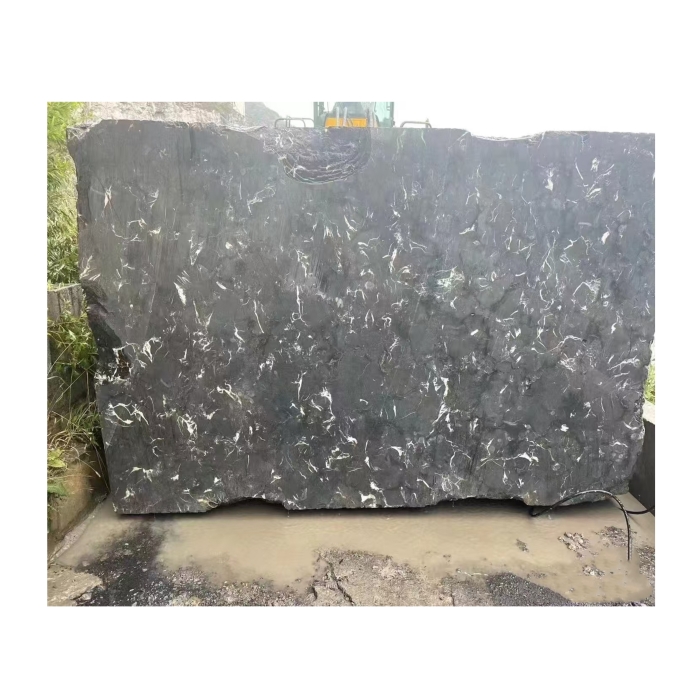 China Ice Black Marble Slabs Tiles For Wall Floor Countertop