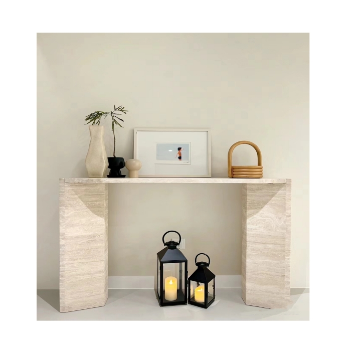 Travertine Entryway Table 10