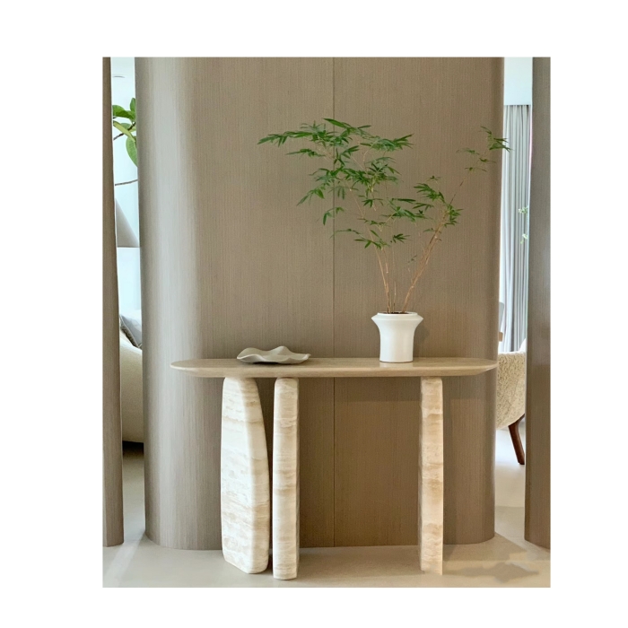 Travertine Entryway Table 10