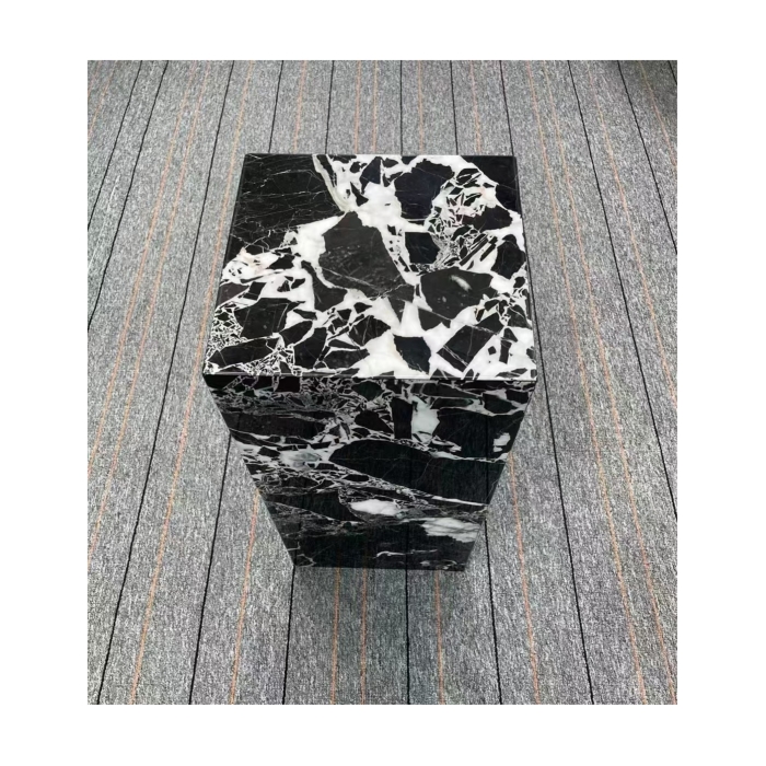 Napoleon Black Marble Plinth Table 1