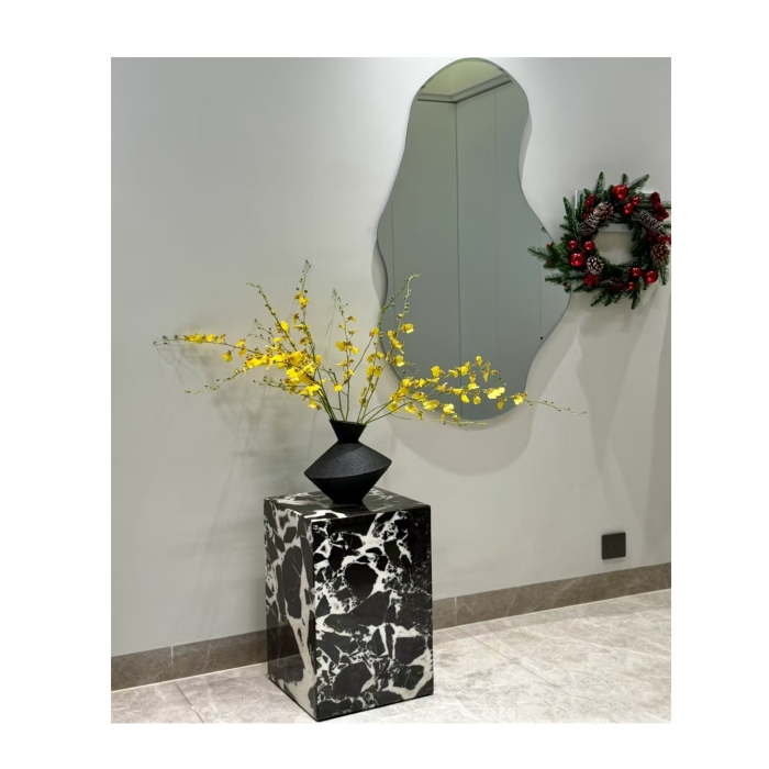 Napoleon Black Marble Plinth Table 1