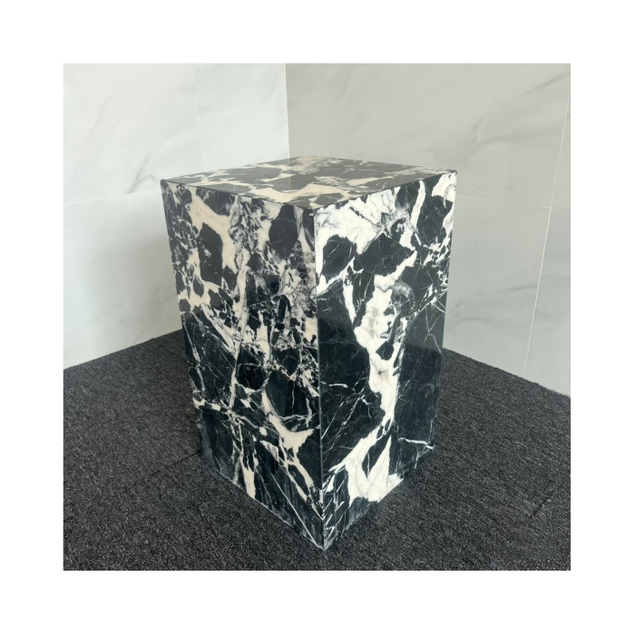 Napoleon Black Marble Plinth Table 1