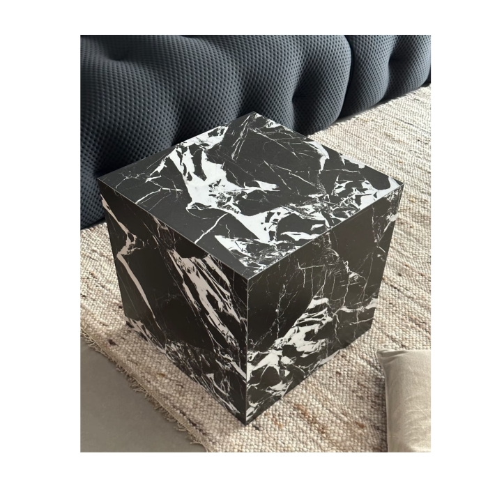 Napoleon Black Marble Plinth Table 1