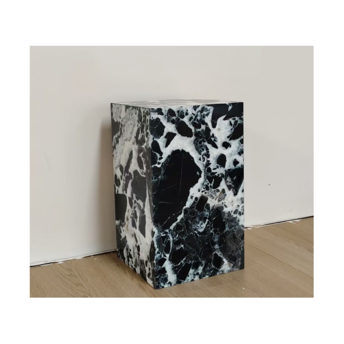 Napoleon Black Marble Plinth Table 1
