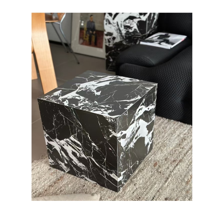 Napoleon Black Marble Plinth Table 1
