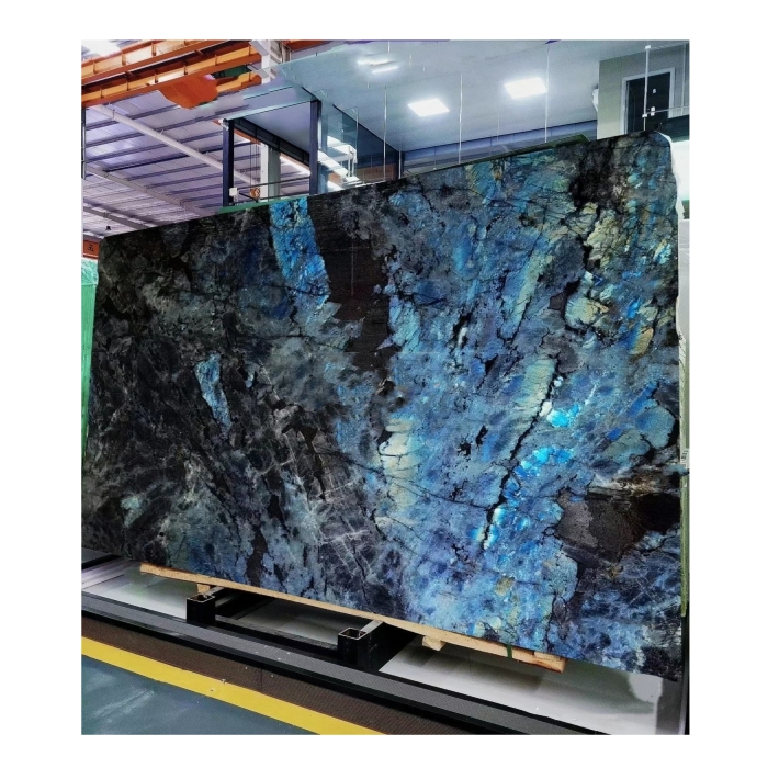 Blue Emerald Labradorite Granite Slabs