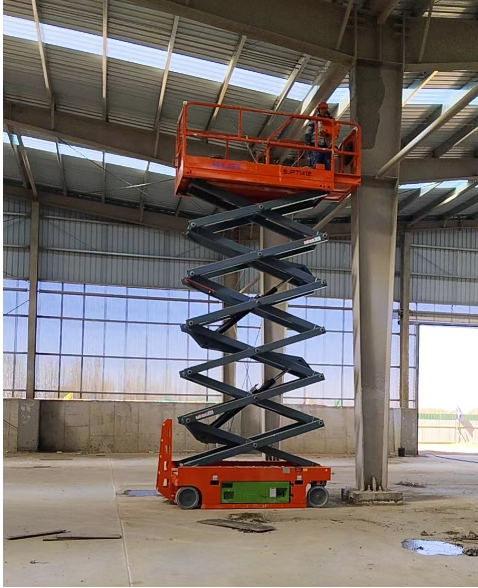 14m Wheeled scissor platform