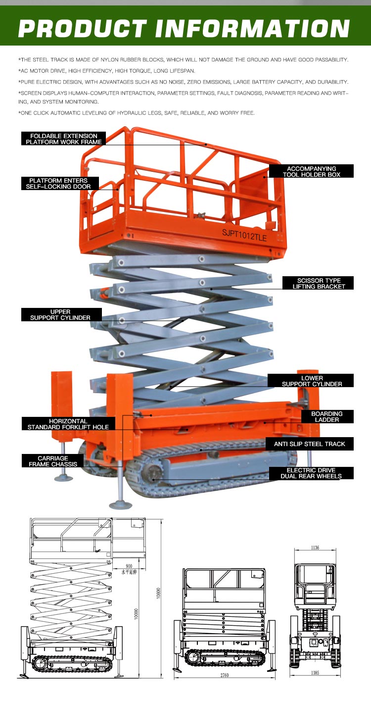 scissor type lift platform