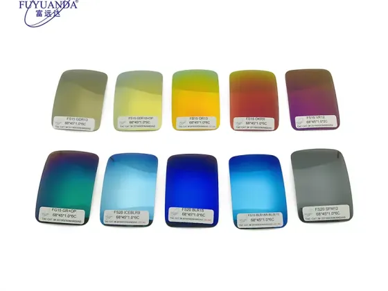Single Vision Lenses Wholesale Colorful Mirror replacement Polarized Lenses Tac Polarized Sunglasses Lenses