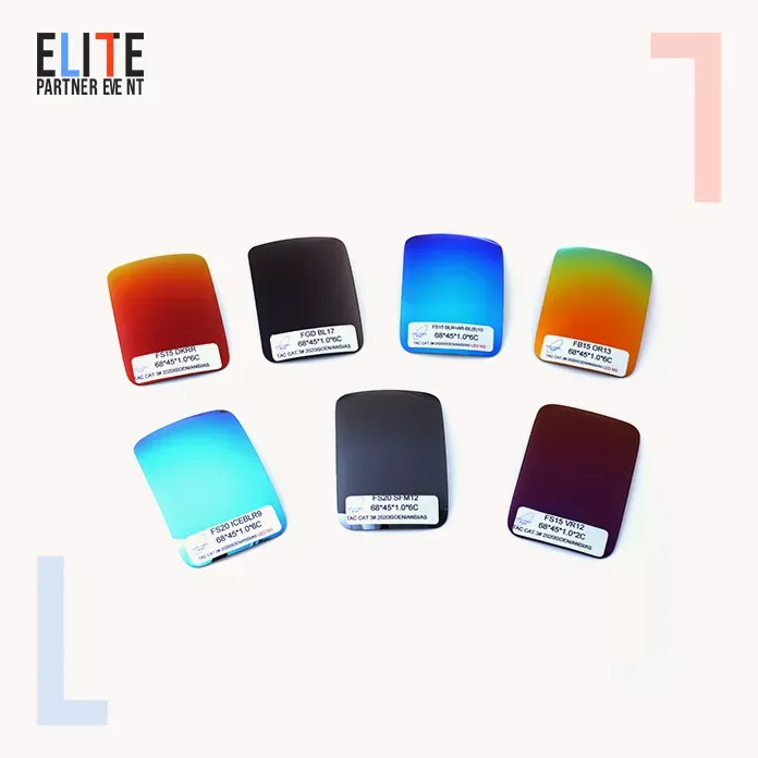 Single Vision Lenses Wholesale Colorful Mirror replacement Polarized Lenses Tac Polarized Sunglasses Lenses