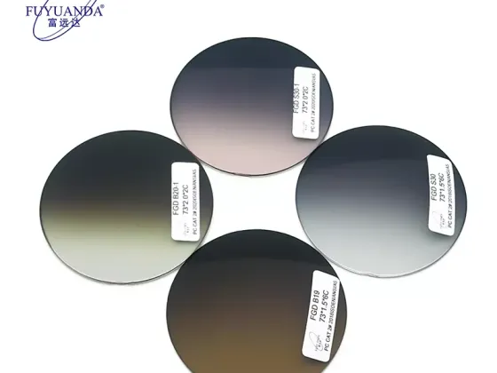 Gradient Color Polycarbonate Lenses PC Customize Glasses Lens