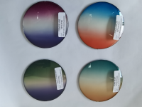 Triple Colors Gradient Tinted Lenses PC Polycarbonate Tinting Sunglasses lenses