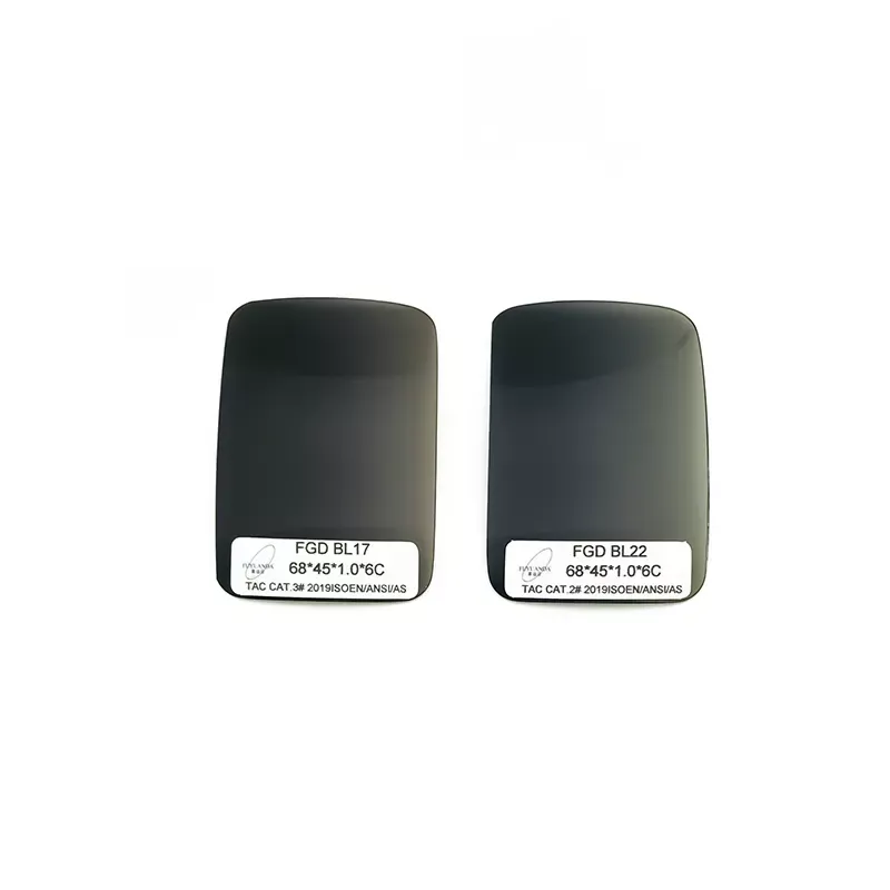 Xiamen Factory uv400 Custom Mirrored Coating Lens Polarized TAC Polarized Sunglass Lens