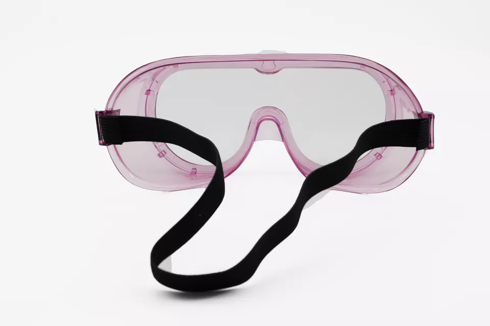 Pink safety sales goggles chemistry