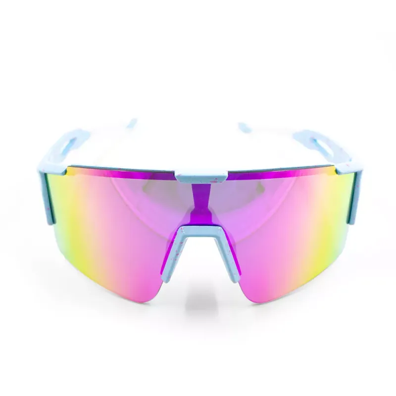 Uv400 Sport Sunglasses Custom Logo Printed Mens Polarized Sunglasses