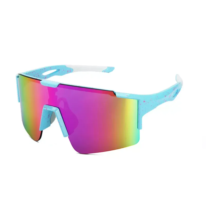 Uv400 Sport Sunglasses Custom Logo Printed Mens Polarized Sunglasses