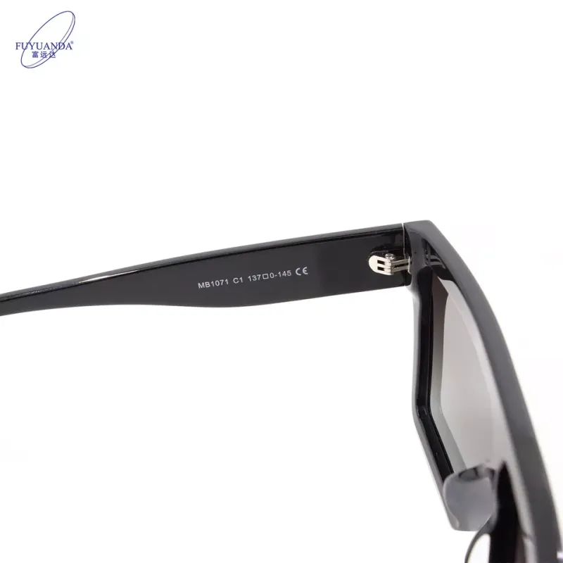 Oem Custom Luxury Sunglasses Acetate Polarized Oversized Handmade Rectangle Thick Square Custom Acetate Sunglasses 2022