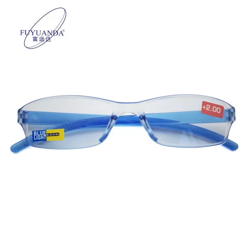 2022 wholesale newest readers glasses for men and women clear anti blue light classic rimless reading glasses