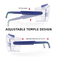 防雾安全眼镜眼睛保护带定制徽标，防花粉 UV400 安全工作眼镜