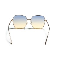 Vintage Metal Frame Gradient Lens Lightweight UV Protection Sunglasses