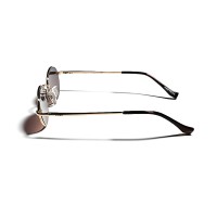 Metal Round Retro Frame Gradient Lens Pilot Sunglasses