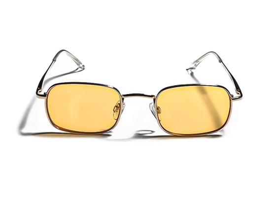 The Retro Narrow Square High Quality Metal Frames Sunglasses