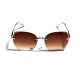 Stylish Frameless Gradient Lens Unique Design Unisex Sunglasses