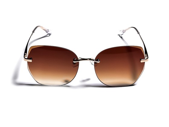 Stylish Frameless Gradient Lens Unique Design Unisex Sunglasses