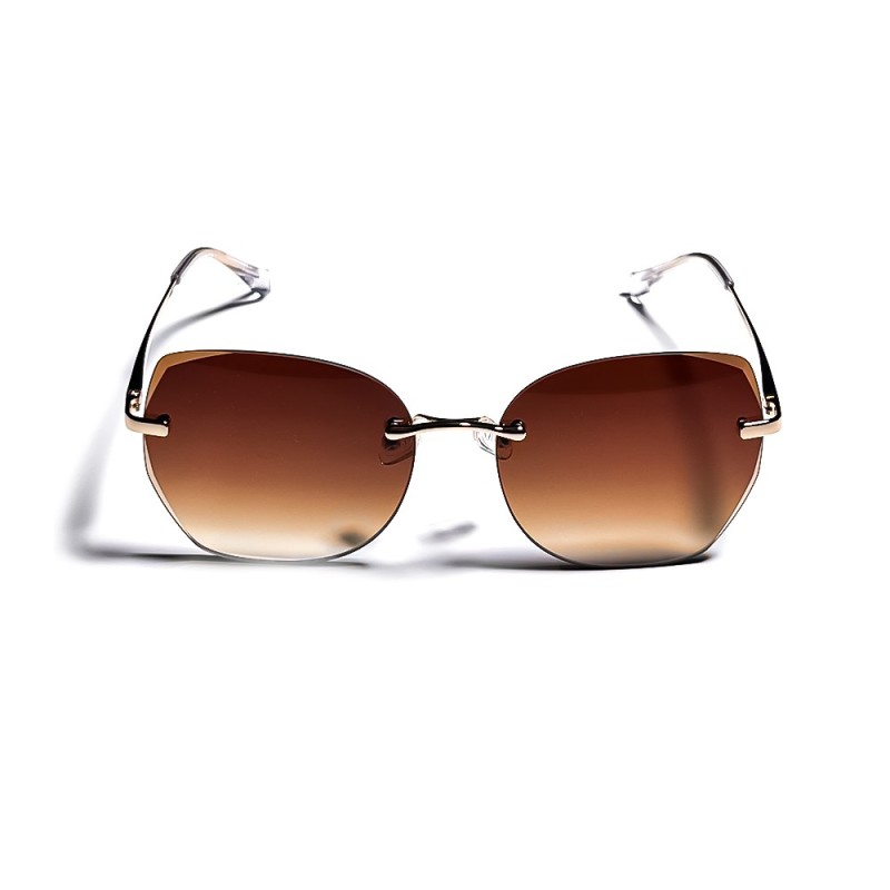 Stylish Frameless Gradient Lens Unique Design Unisex Sunglasses